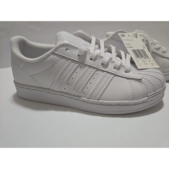 SUPERSTAR C ADIDAS WHITE/WHITE/WHITE EF5395-SIZE 3Y - Picture 5 of 11